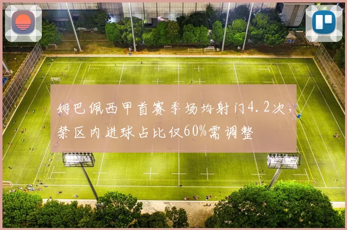 姆巴佩西甲首赛季场均射门4.2次,禁区内进球占比仅60%需调整